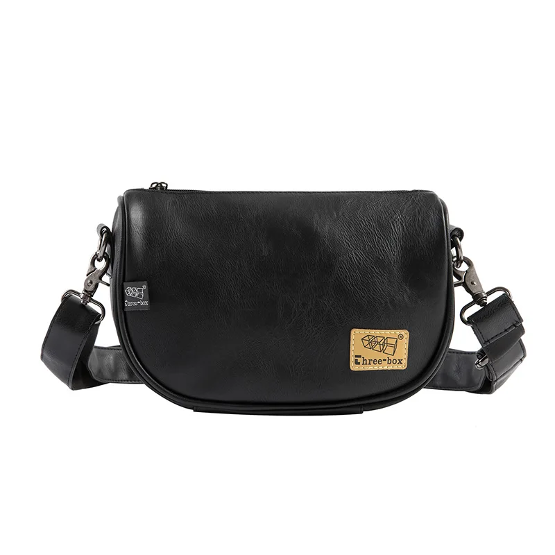 حقيبة كروس للرجال من جلد البولي يوريثان على شكل زلابية ذات سعة كبيرة وحقيبة كتف واحدة كلاسيكية للركاب #5