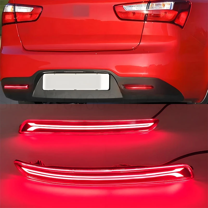 Rear bumper reflection lights / turn signals / brake lights / applicable to Kia Rio 2012 - 2015