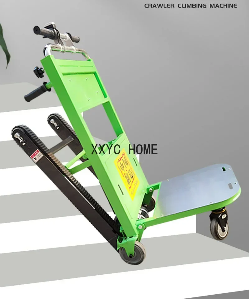 120kg Electric Climbing Car, Hand Trolley Crawler-type Up And Down Stair Climber Folding Hand Trolley