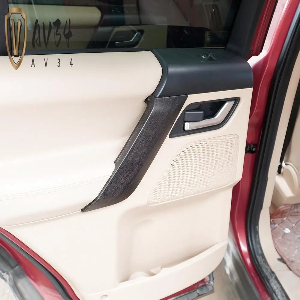 

AV34-Car Inner Door Armrest Panel Handle Pull Trim Cover Stickers For Land Rover Freelander 2 2007-2015