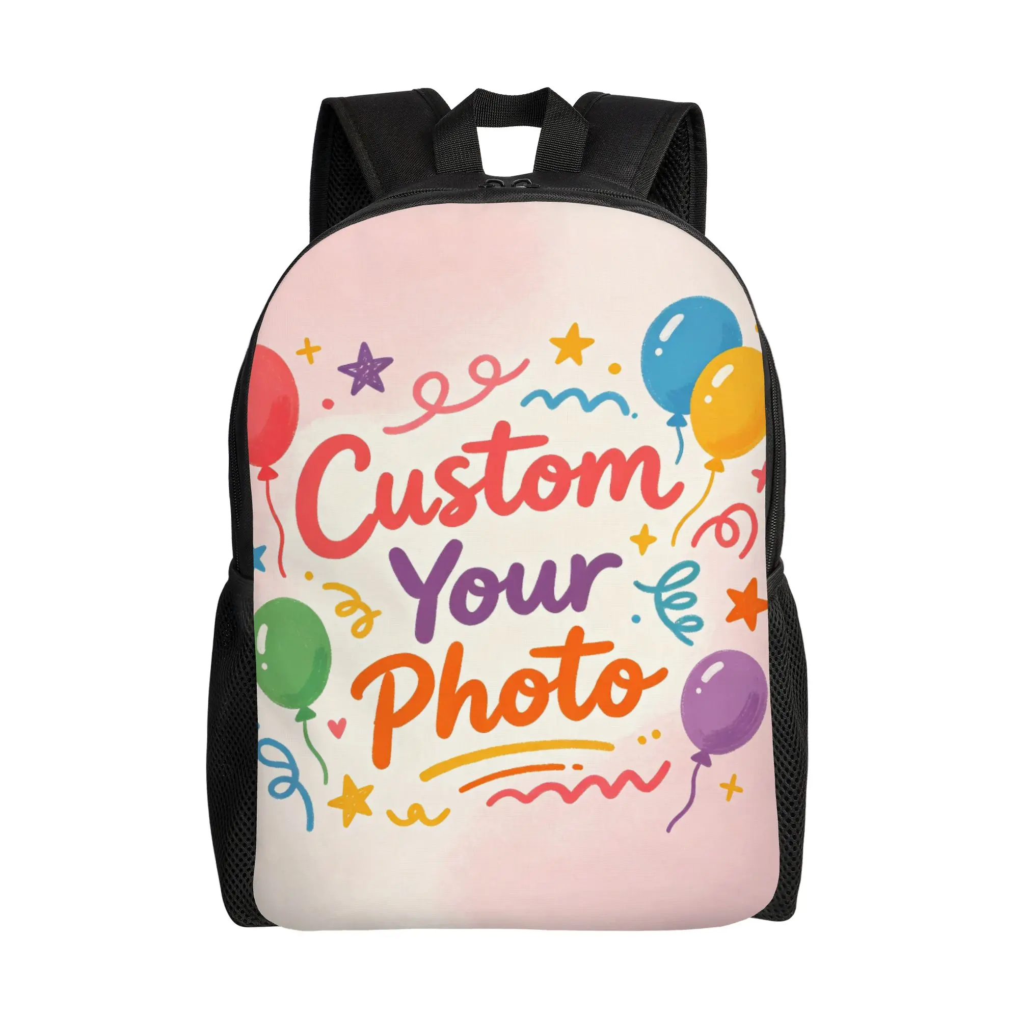 Custom Your Photo Logo Text Travel Backpack Men Women School Laptop Bookbag  College Student Daypack Bags