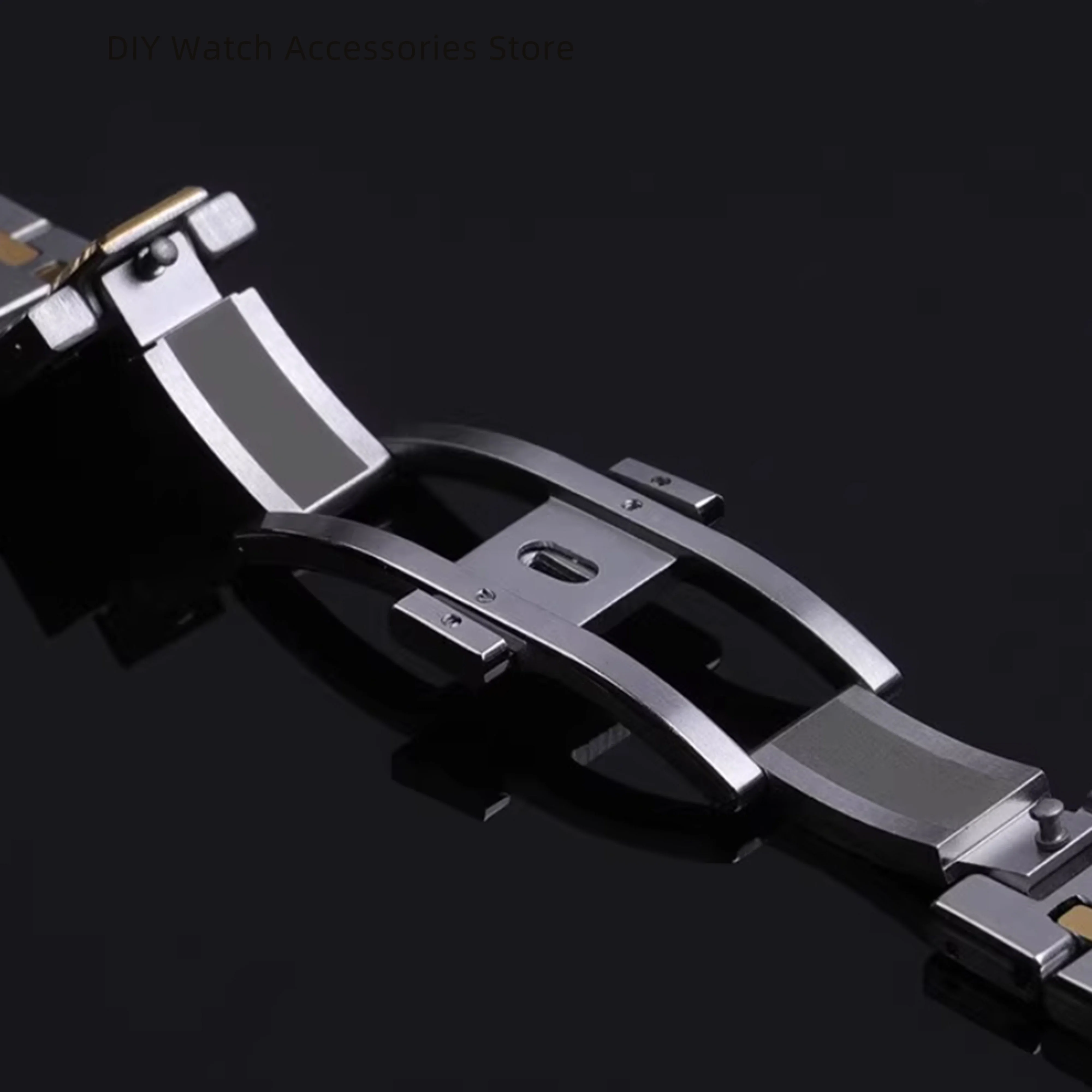 26 ミリメートル時計ストラップステンレス鋼時計バンドロイヤルオーク時計ストラップ折りたたみバックル固体リストバンド交換用時計ブレスレット