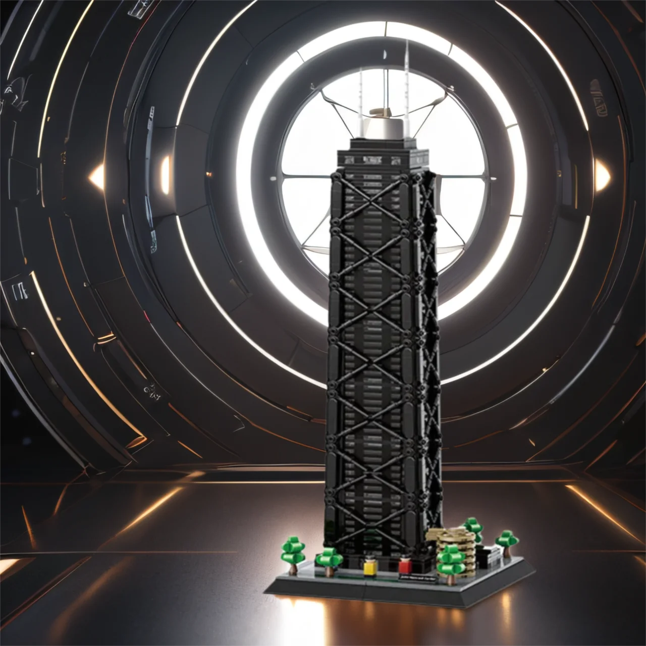 الإبداعية الولايات المتحدة شيكاغو العمارة الحديثة نموذج بنة مركز جون هانكوك التجاري الطوب ألعاب تعليمية