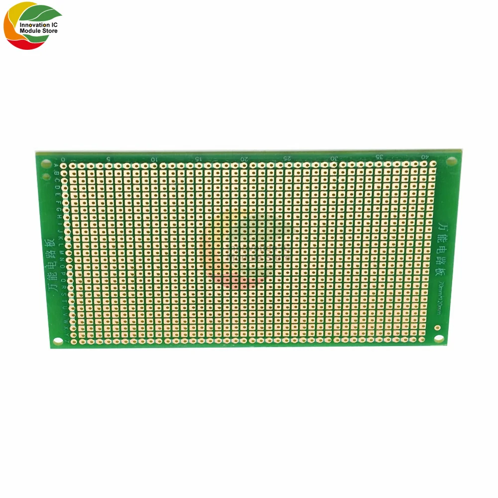 Ziqqucu 1 Piece 7X12CM Single Sided Green Oil Copper Plated Universal Breadboard DIY Soldering PCB Board for Arduino Textolit