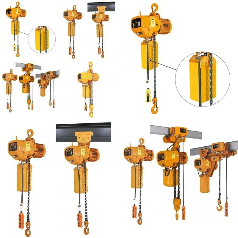 2 Ton Electric Chain Hoist with Trolley 6m Lift for Building Materials