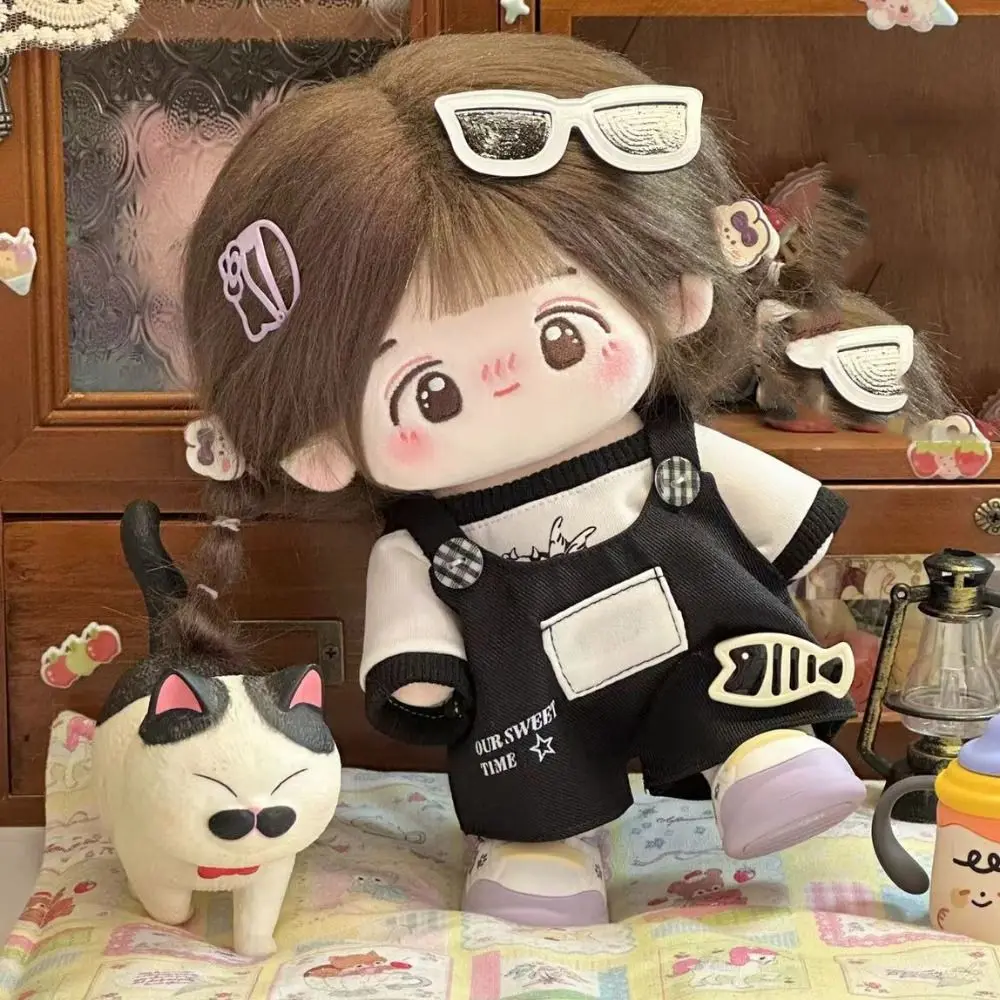 

Dress Up 20cm Cotton Doll's Clothes Suit Multicolor Doll Overall Set Fashion Lovely Star Doll Clothes Kids Girls