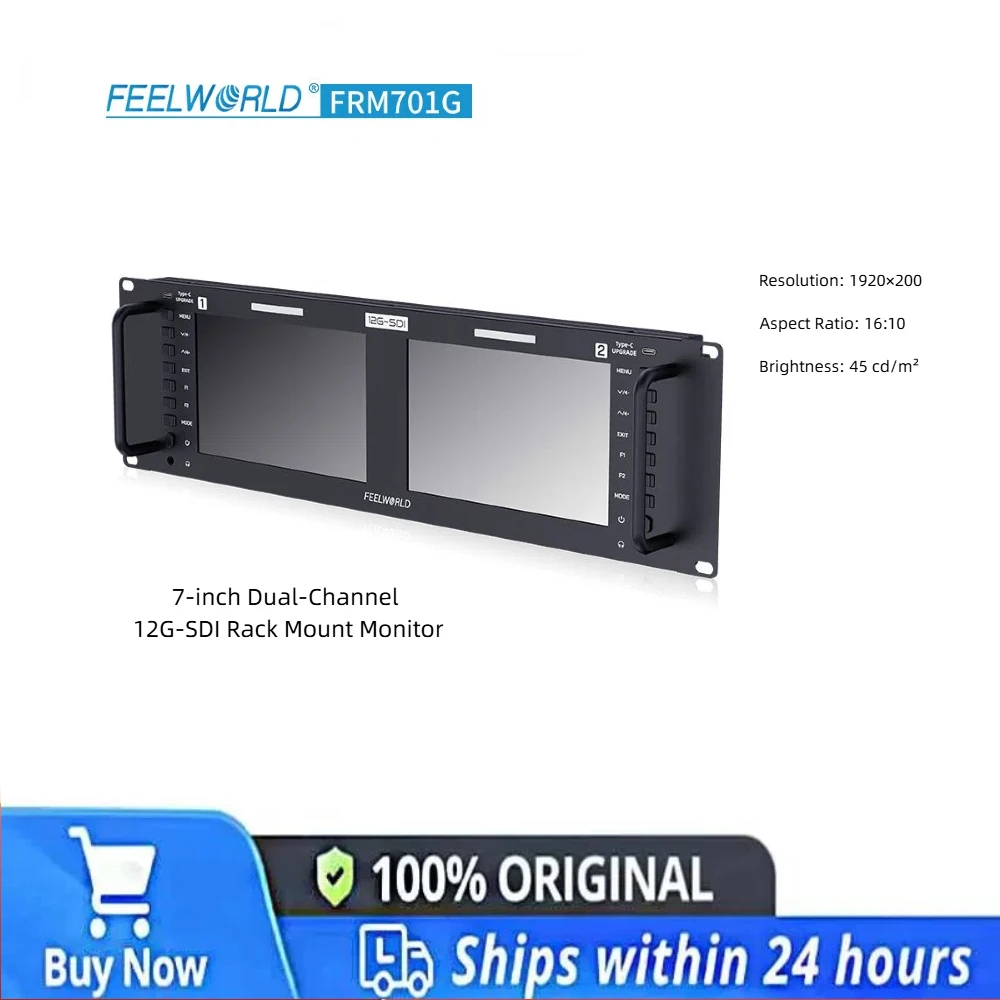FRM701G 1920*1200 IPS Dual Screen SDI HDMI Loop Out 3D-LUT for News Post Production