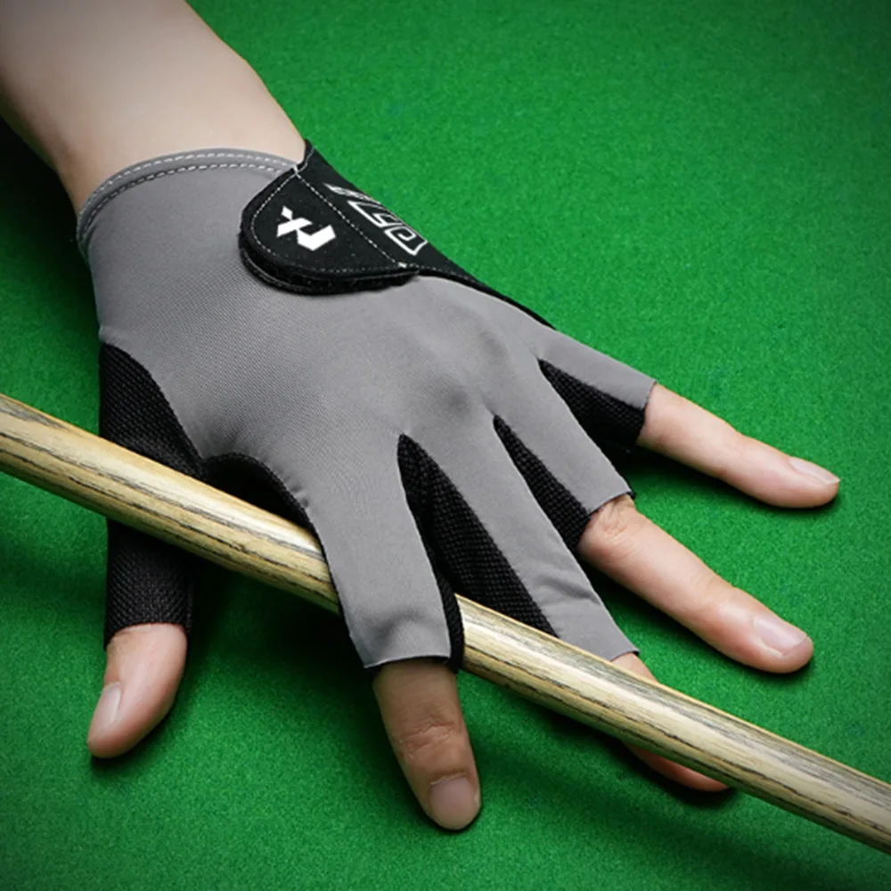Billard-Handschuh für die linke Hand, elastisch, rutschfest, Billard-Trainingshandschuhe, atmungsaktiv, Snooker-Billard-Handschuh, Fitness-Zubehör