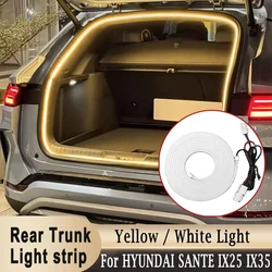 Rear Trunk LED Light Bar Strips Trunk Interior Decorative Lamp Strip Yellow / White Light for HYUNDAI SANTA IX25 IX35 TUCSON L