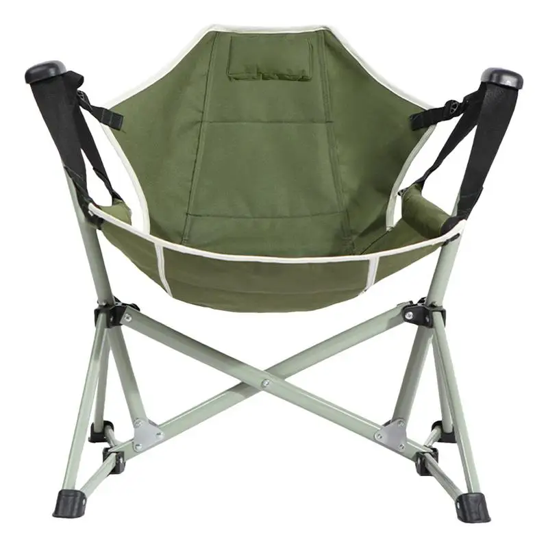 

Folding Rocking Chair 600D Oxford Hammock Chairs With Carry Bag Portable Fishing Swinging Hiking Camping Home BBQ Garden Chair