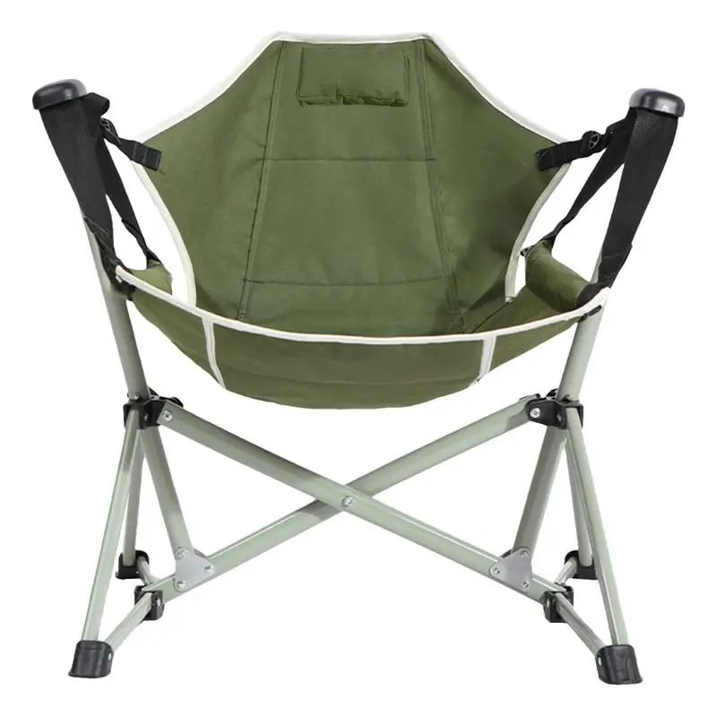 Folding Rocking Chair 600D Oxford Hammock Chairs With Carry Bag Portable Fishing Swinging Hiking Camping Home BBQ Garden Chair