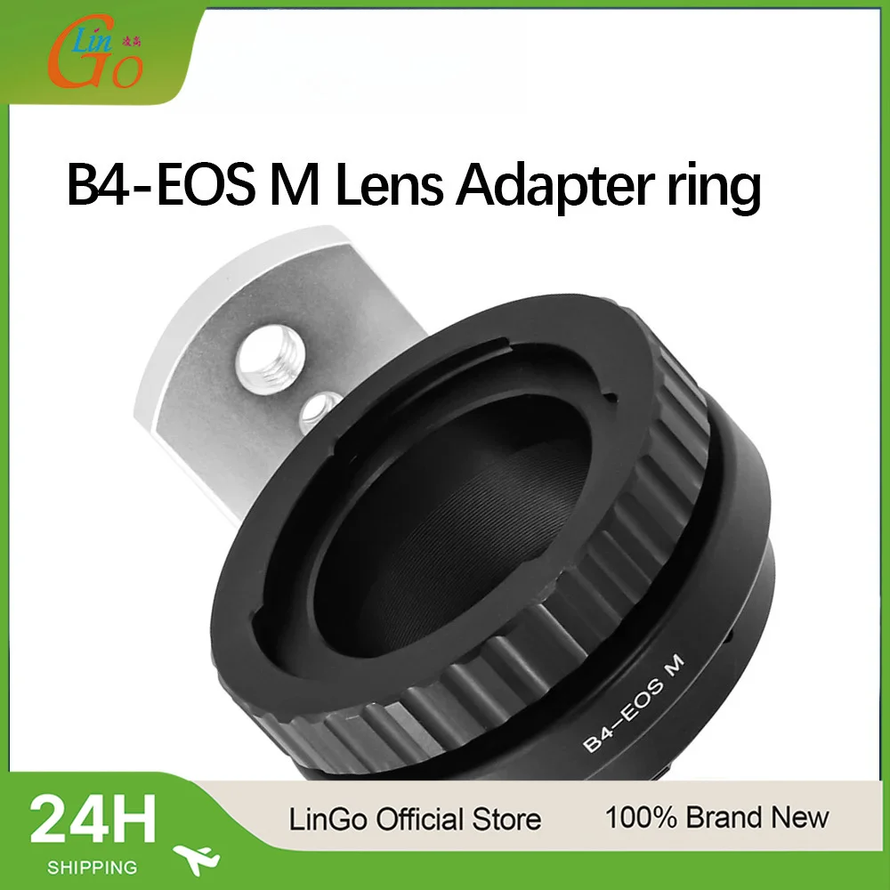 LinGo B4-EOS M Adapter Ring For B4 2/3" Mount Lens And For Canon EOS EF-M Mount Camera EOS M M10 M100 M2 M3 M6 M62 M5 M50 view 2