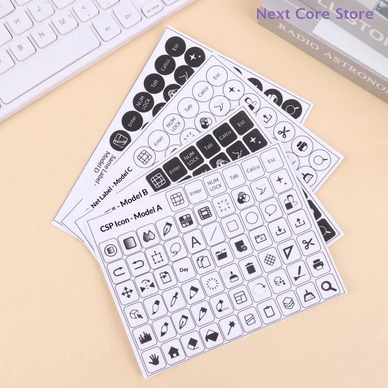 Paint Shortcut Icon Keyboard Sticker CSP Paint Shortcut Icon Keyboard Sticker Clip Studio Paint Tablet Keyboard Sticker