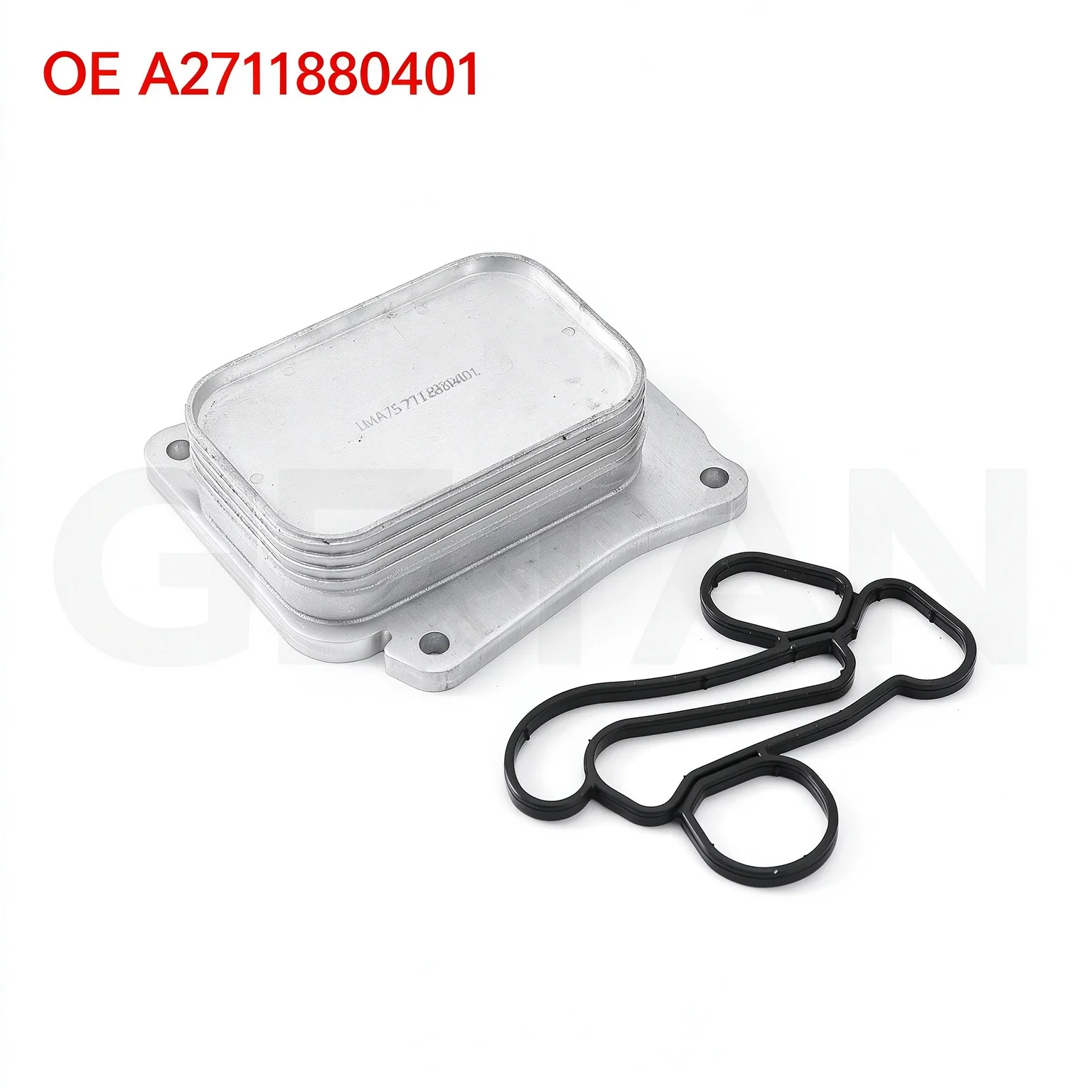 Engine Oil Cooler with Gasket Compatible with Mercedes-Benz M271 Engine, OE A2711880401 A2711840280
