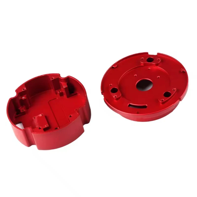 Precyzyjne aluminiowe obudowy z kolorowym anodowaniem, polerowane, części obrabiane CNC metodą toczenia i frezowania.