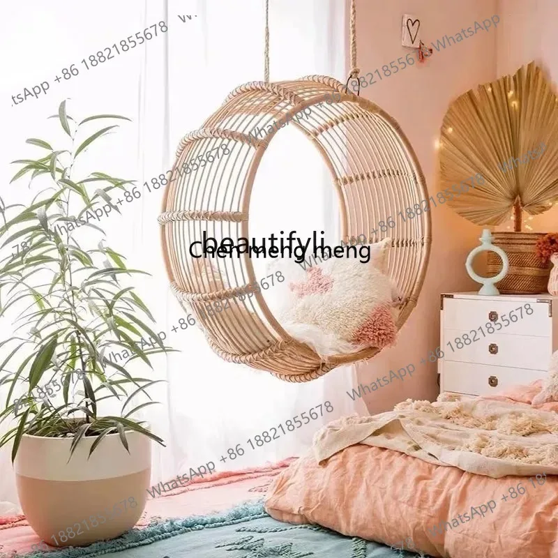 new Bedroom girl dream small apartment cradle chair living room room bird's nest hanging basket indoor household lazy hanging ch