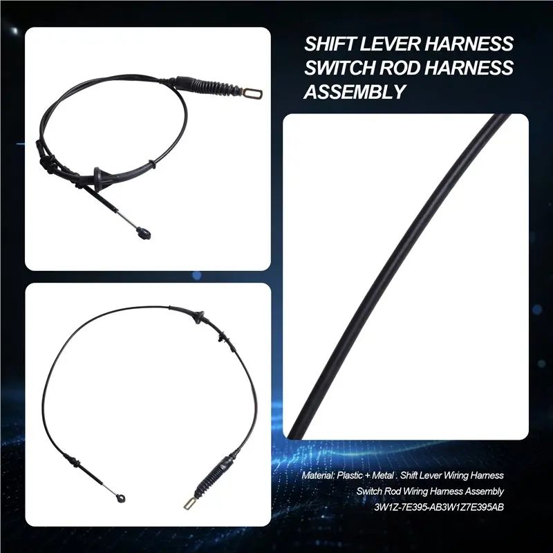 For Ford Crown Victoria Lincoln Town Car Mercury 03-04 Compatible 3W1Z-7E395-AB 3W1Z7E395AB Selector Lever Cable Switch