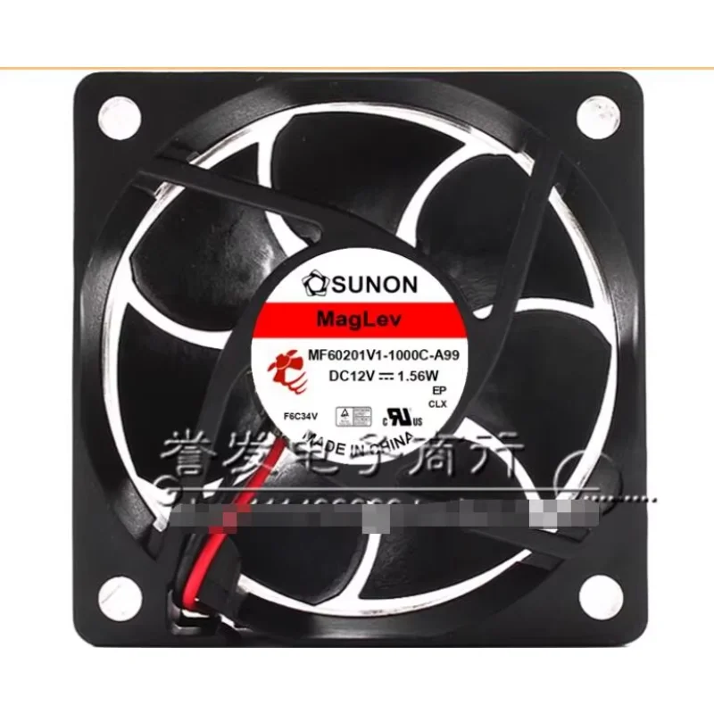 

SUNON MF60201V1-1000C-A99 DC 12V 1.56W 60x60x20mm 2-Wire Server Cooling Fan