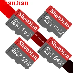 SHANDIAN Original Memory Card 128GB Smart SD Card 64GB Class 10 SmartSD 8GB 16GB 32GB TF Card HC/XC for Smartphone Tablet PC