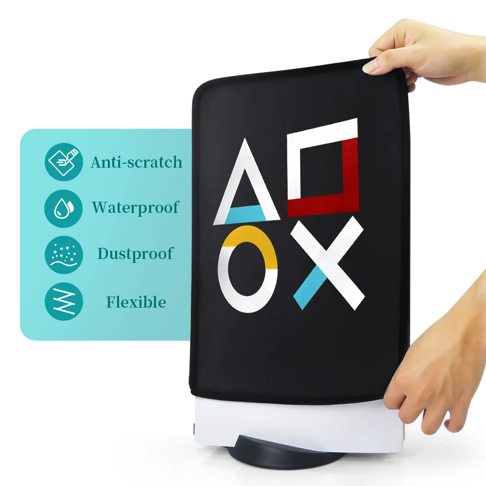 PS5/PS5 Slim Dust Cover Anti-scratch Dustproof Waterproof Shell Washable Protective Case for PS5/PS5 Slim Disc&Digital Console