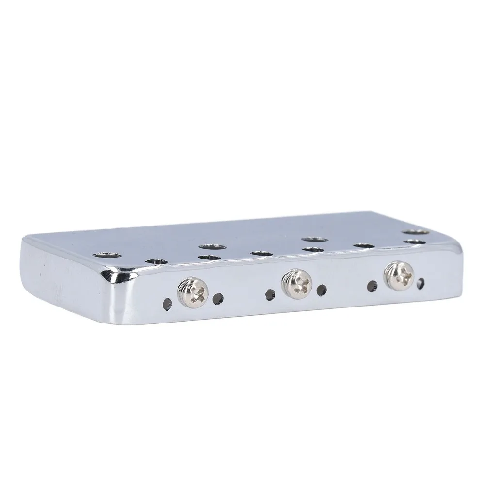 Premium 3-Saddle Electric Guitar Bridge Metal Silver Color Guitar Replacement Parts Guitar Bridge Assembly For Telecaster Guitar