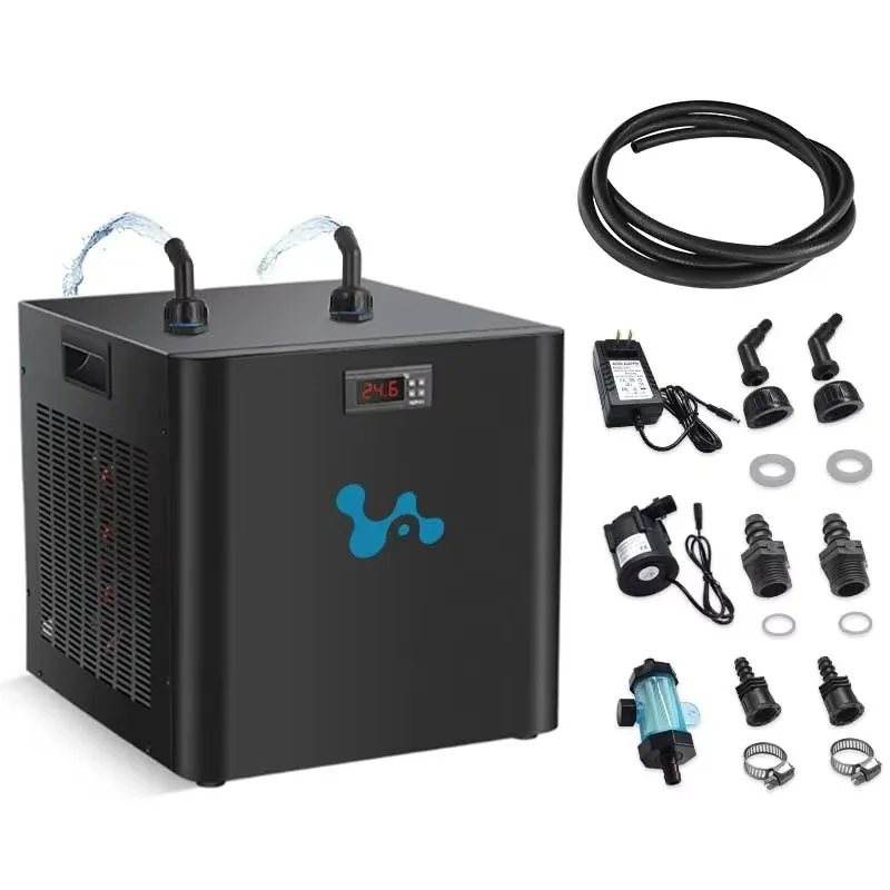 야외용 300L 0.3HP 냉각기 아이스 배스 1/3HP 워터 튜브 냉수 침수 냉각기