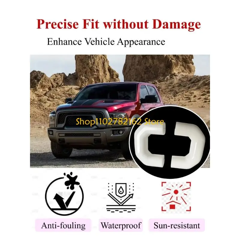 

547B 2pcs Trailer Hitch Protective Cover Replacement Tow Hook Covers for 1500 2019-2024 Weatherproof Trailer Accessories
