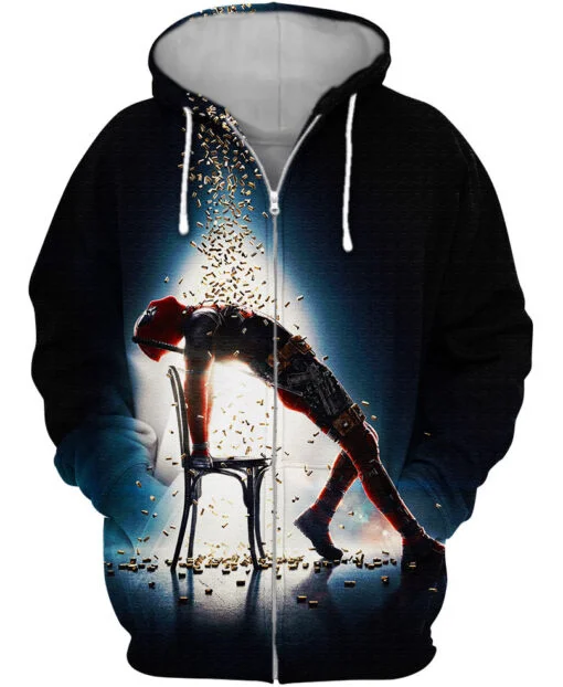 

Deadpool Men's Zipper Hoodie Wolverine Boy Hoodie 3D Printing Captain America Jacket Spiderman Men's Hoodie Marvel Mens Clothing