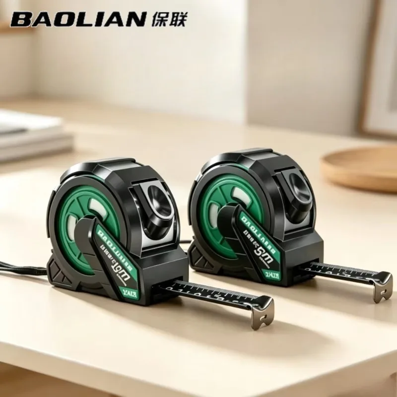 BAOLIAN Heavy Duty Self Locking Tape Measure Hardened Wearproof Measuring Ruler Portable Measuring Tool For Home Construction