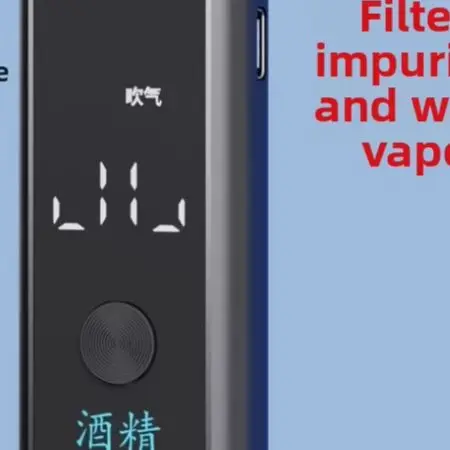 Black Portable Breathalyzer Accurate Breathalyzer For Testing Breathalyzer Continuous Screening For Personal Use