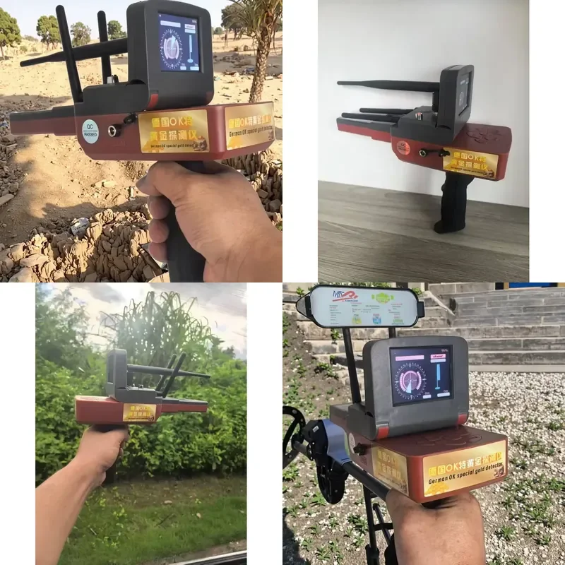 Handheld Industrial Metal Detector 30cm Range IP65 Waterproof for Treasure Hunting Gold Silver Copper Detection