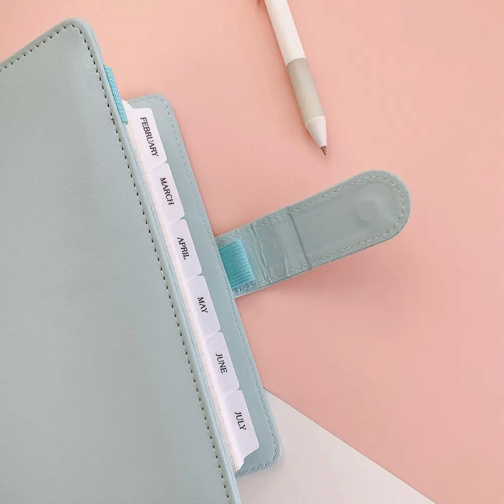 A5 A6 Separator Paper Index Black White Page Notebook Index Page Tabs 6 Holes Transparent Page Classification Separator