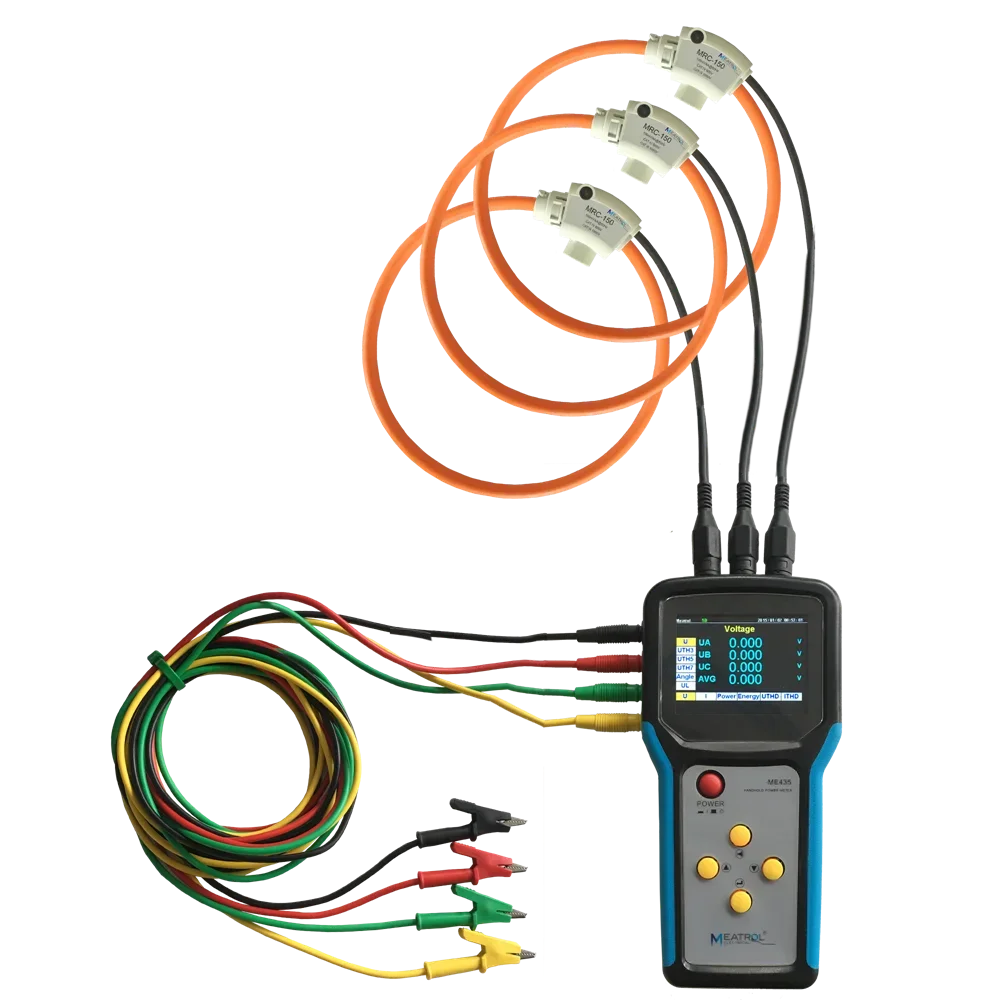 

ME435 handheld three-phase power energy analyzer/coil meter coil