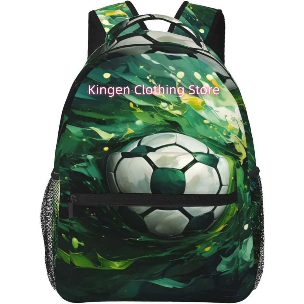 

Сумка для ноутбука «Снова в школу», забавный милый футбольный мяч, легкий рюкзак для ноутбука, легкий многоцелевой дорожный повседневный рюкзак Uni