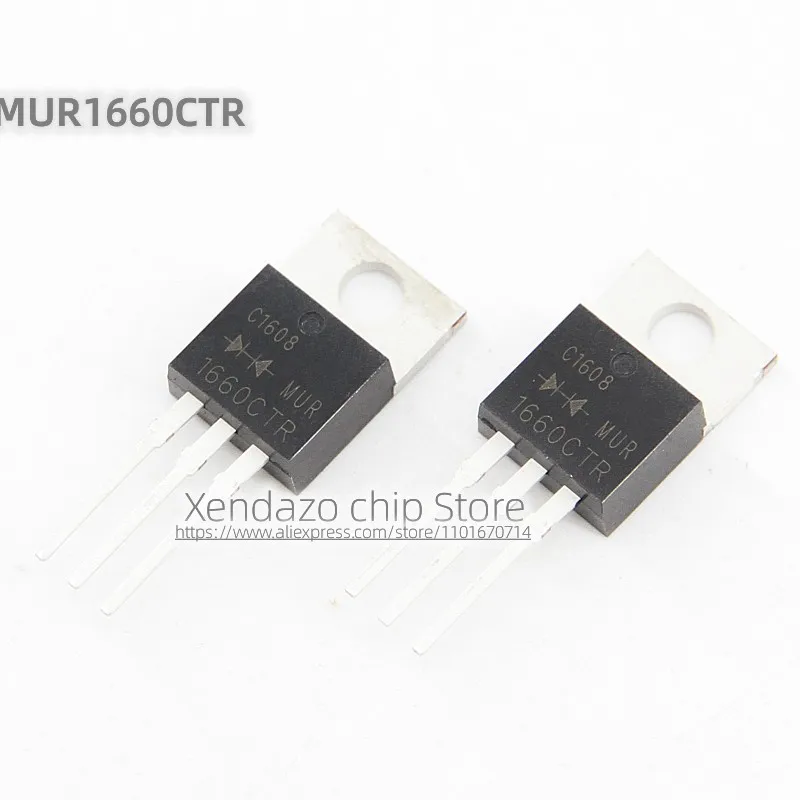 10pcs/lot MUR1660CTR 1660CTR MUR1660CT 16A/600V TO-220 package Original genuine Fast recovery diode