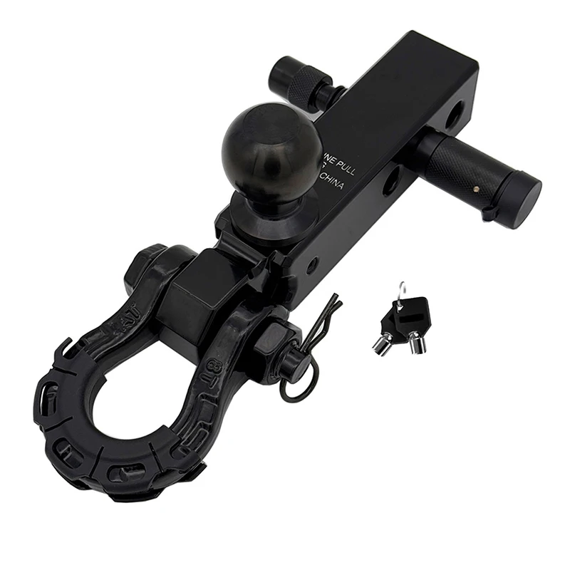 

Off-road trailer hook extended trailer arm with ball head square mouth universal solid large pull off-road vehicle tow hook