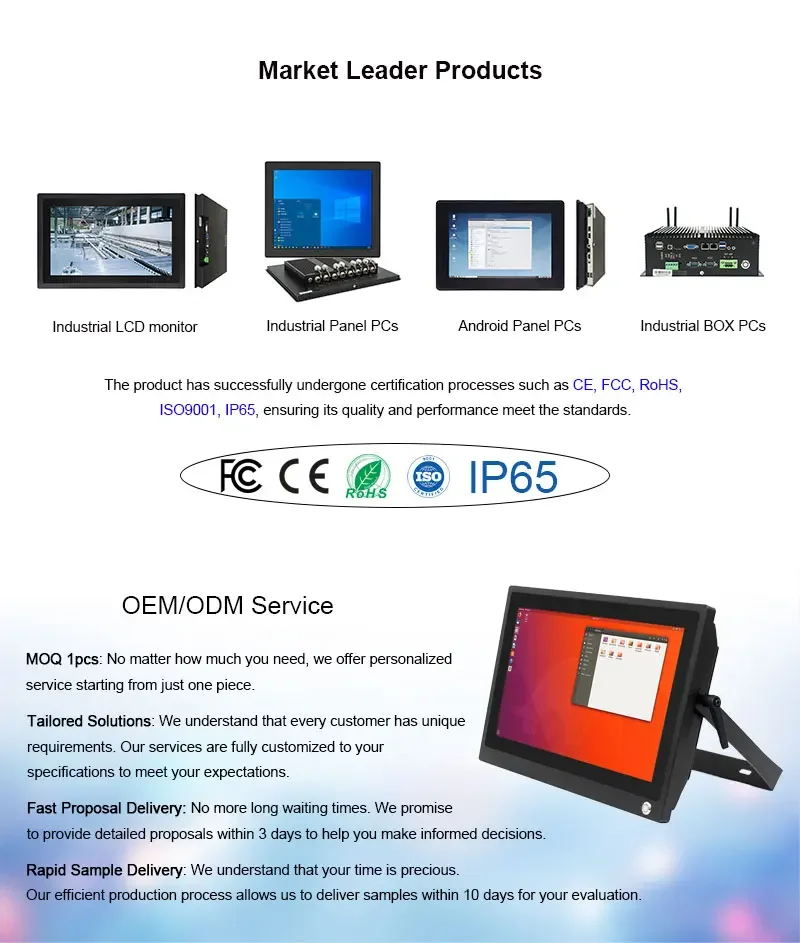 15,6-Zoll-Industrie-Touchscreen-Panel-PC Celeron J4125 9V 36V kapazitive eingebettete Computer mit breiter Spannung