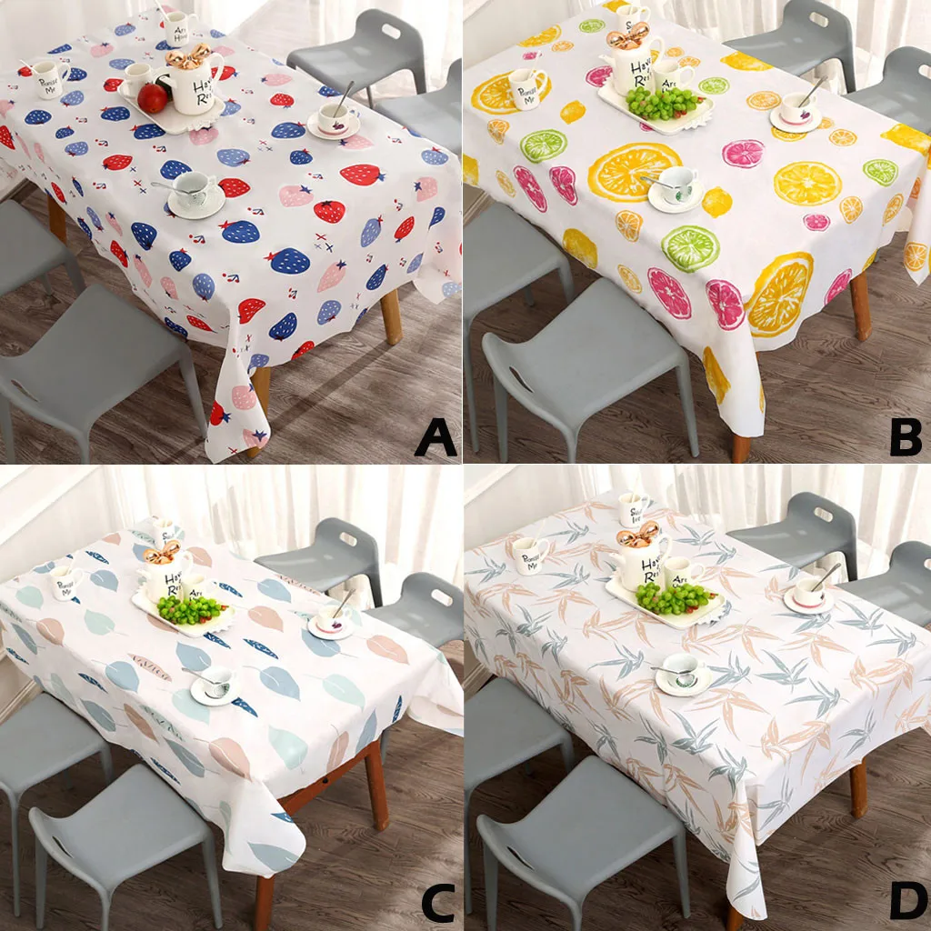 1PCS Waterproof and Oil Proof Table Cloth Rectangular For Home Kitchen Dining Stain ResistantParty Decoration Tablecloths