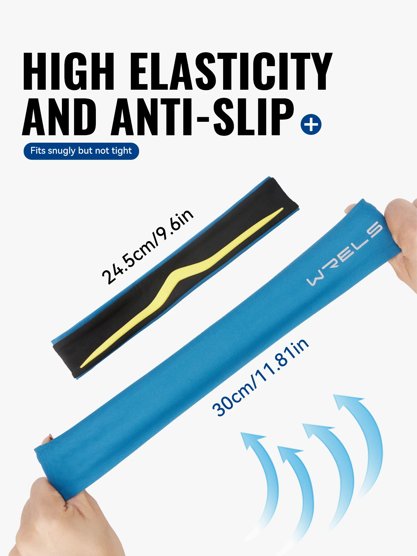 WRELS Damen Herren Yoga Schweißabsorbierendes Stirnband Elastisches Fitness Basketball Lauf-Schweißband Atmungsaktives Haarband – Detail 8