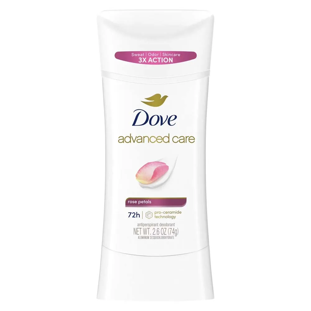 Dove Advanced Care Rose Petals 72H Deodorant 2.6oz