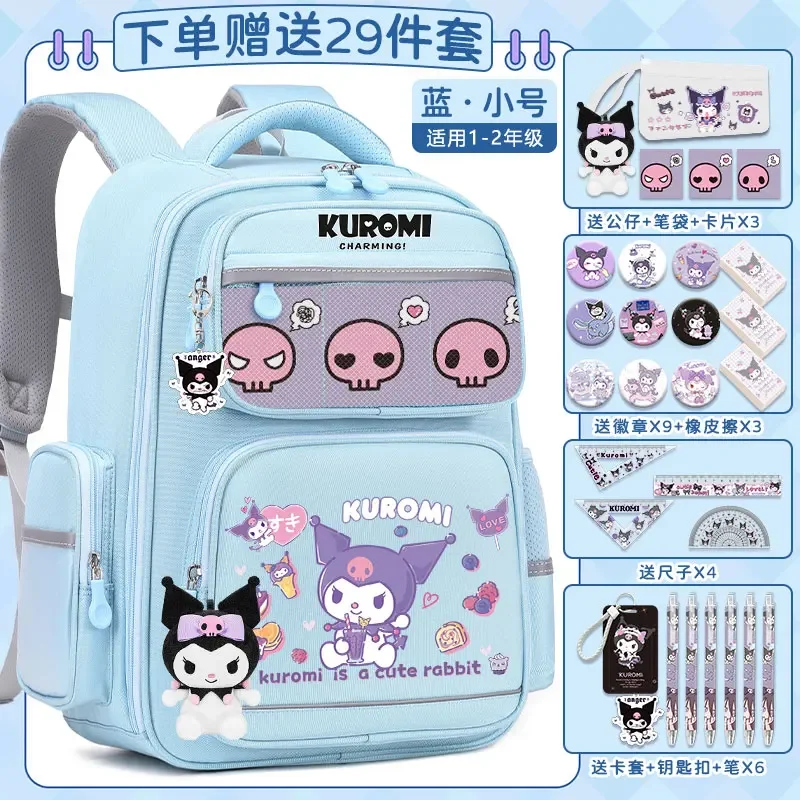 Sanrio grande capacidade Cartoon Shoulder Pad mochila, bonito estudante mochila, casual e leve, novo