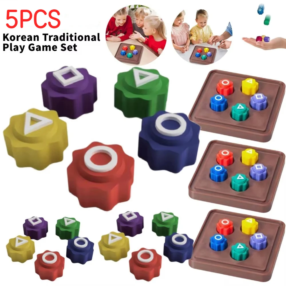 Gonggi Jack Stone Dice Pebbles Set Fun Stone Catching Game Координация рук и глаз Тренировочная игрушка Настольная игра Вечеринка Корейская народная игра