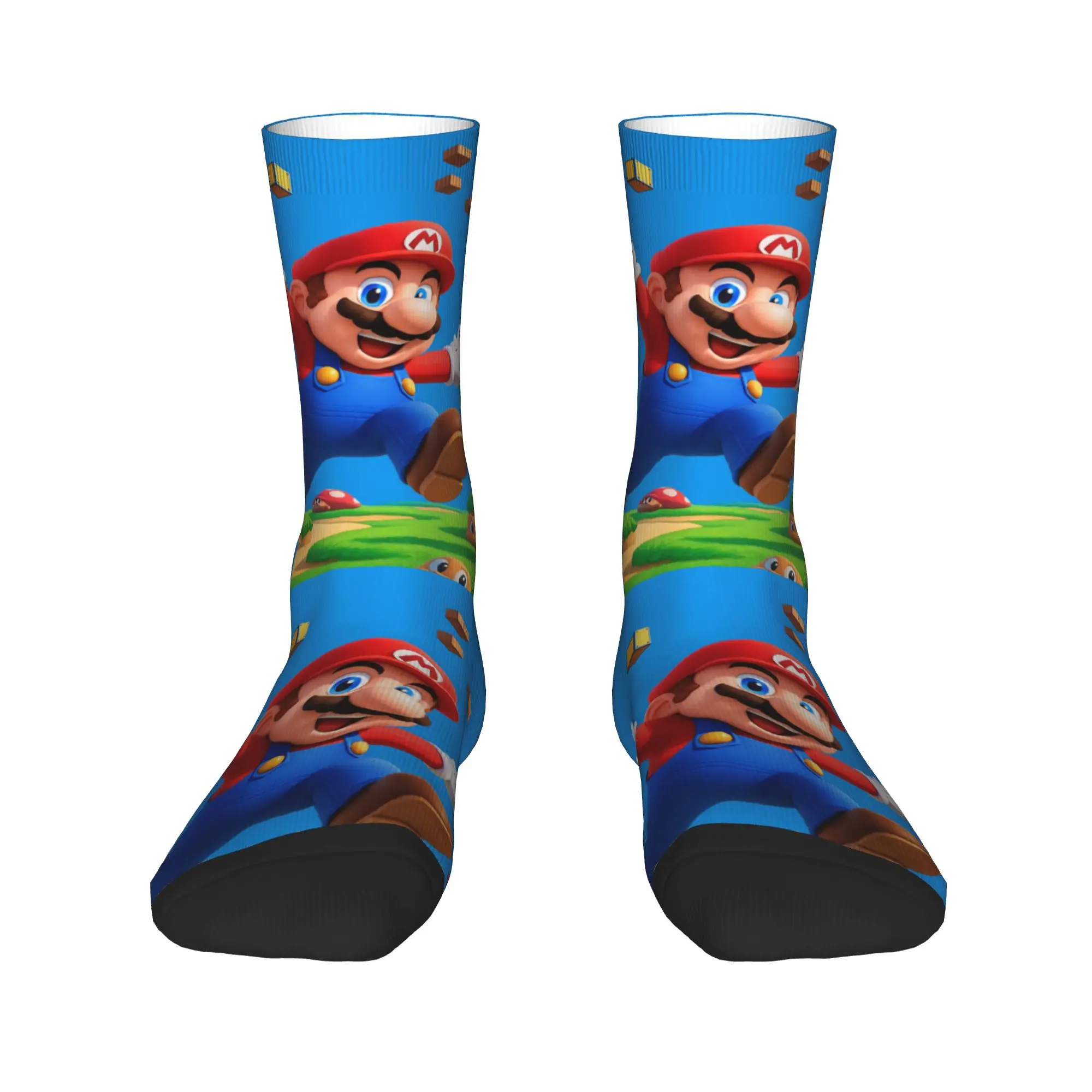 ماريوس لعبة جوارب الرجال الجوارب متوسطة لينة القوطية الجوارب الخريف تسلق المضادة للانزلاق تصميم الجوارب هدية عيد ميلاد