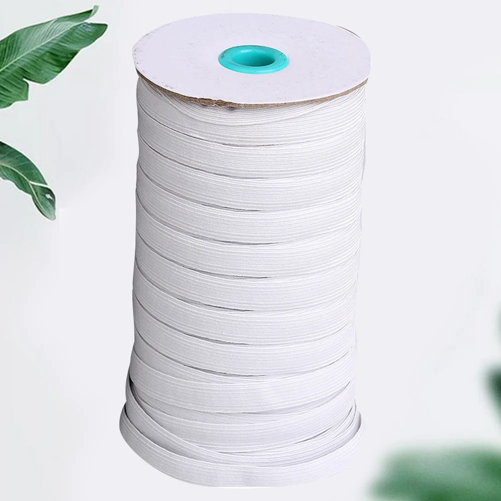 

1Pcs Elastic Band for Mask 9Mm 100 Yards White Strong Reusable DIY Mask Replacement Soft Skin-Friendly Long-Lasting Craft Supply