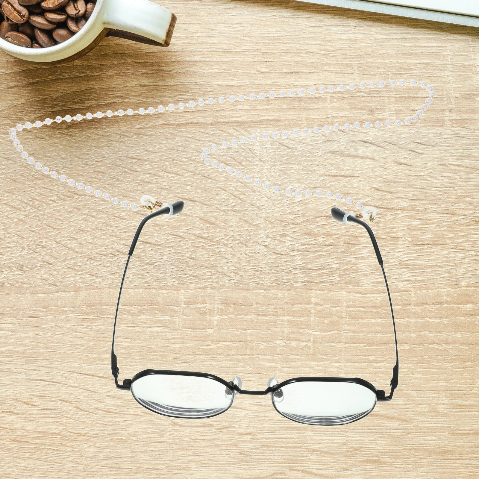 

Imitation Pearls Bead Eyeglass Chain Strap Cords Sunglass Holder Necklace Delicate Fashionable Secure Outdoors Rafting Hiking