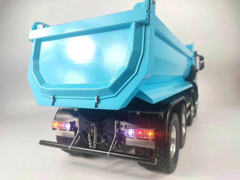 LED Metal Taillight Suit for 1/14 Tamiya RC Truck Iveco DIY Parts