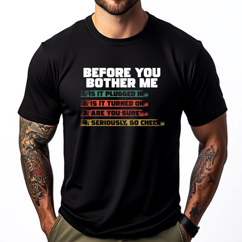 

Programmer Tech Support Developer Nerd Techie Geek Computer Funny T Shirts Man T-Shirts EU SIZE Camiseta Masculina