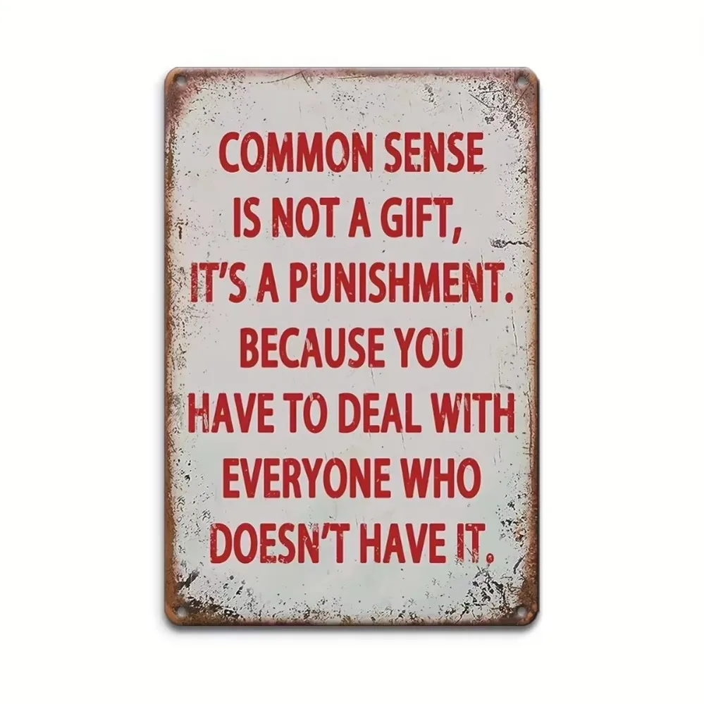 Nostalgic - Style Metal Sign Featuring 