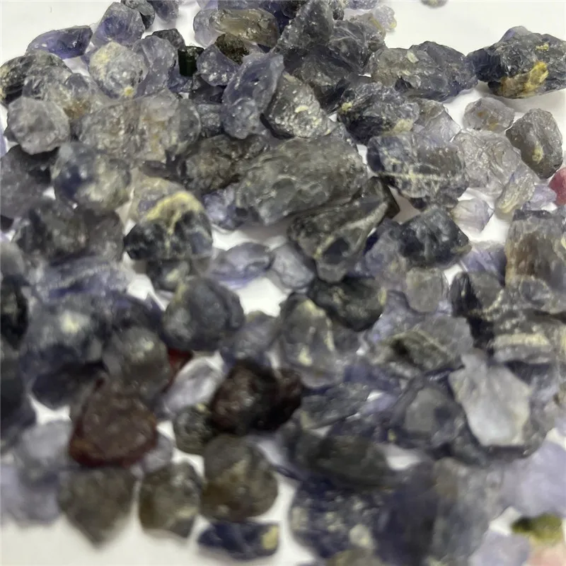 1000g Natural Unheated Blue cordierite Facet Rough Specimen