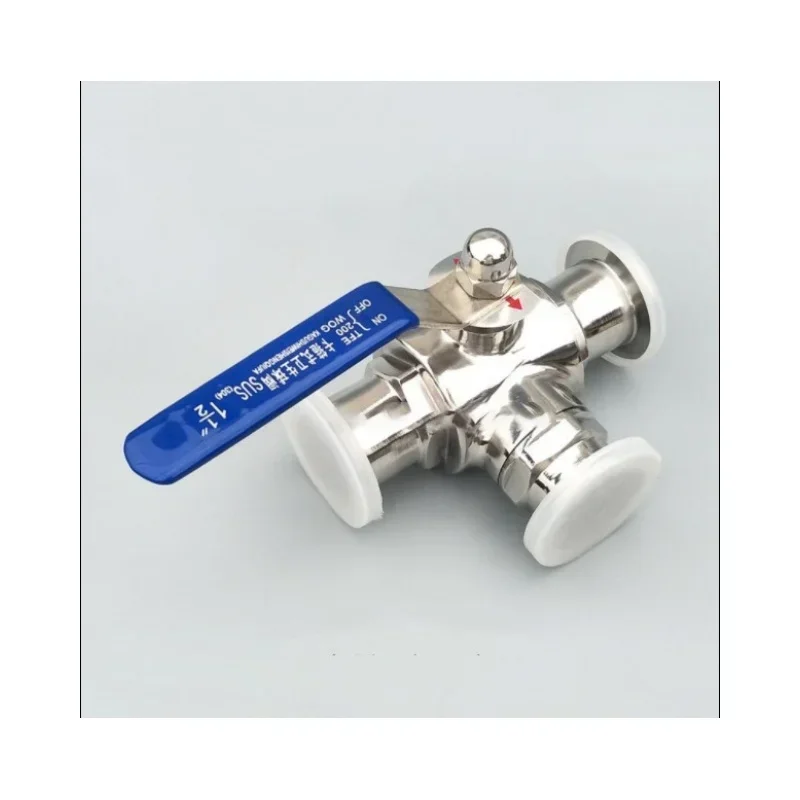 KF16,KF25,KF40,KF50Three way ball valve, vacuum three-way L or T type ball valve, manual ball valve, 304 stainless steel joint